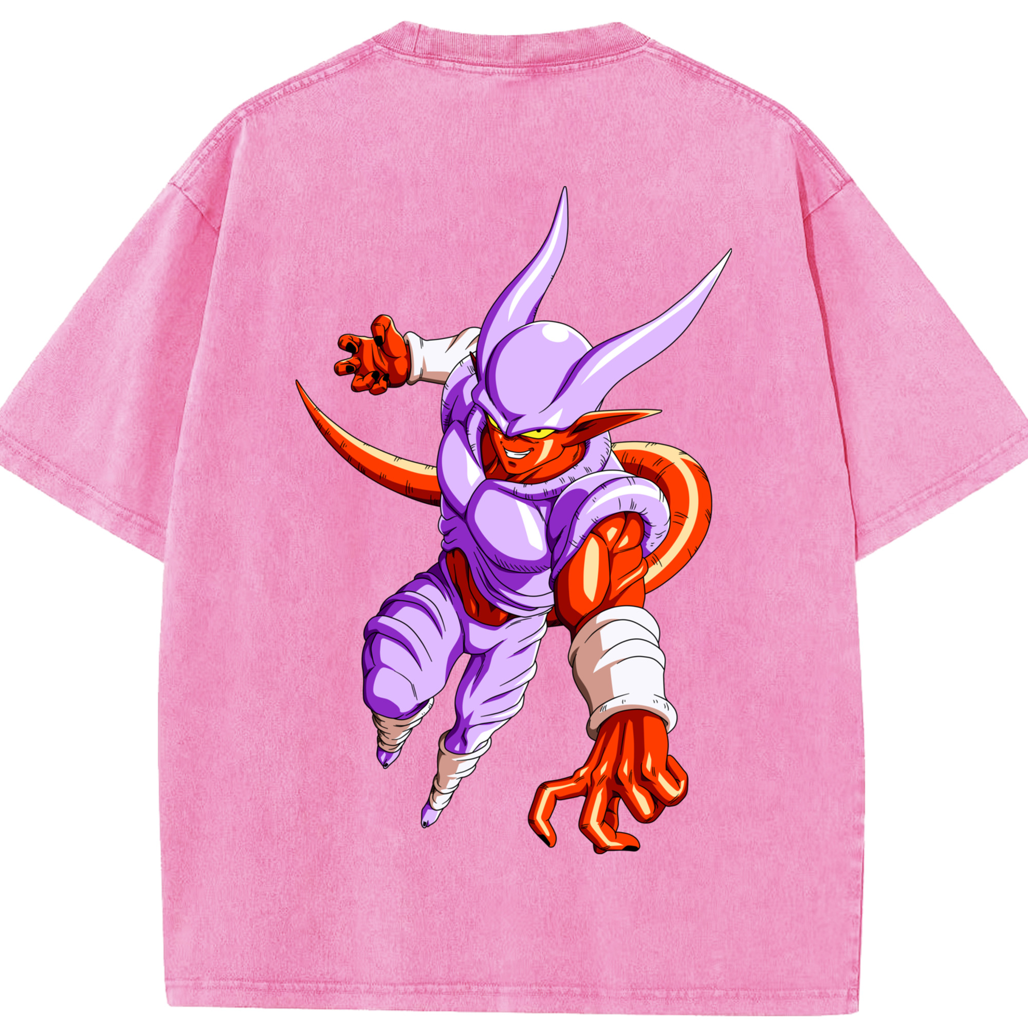 （画像用） ドラゴンボール ジャネンバ DRAGON BALL Janemba 綿100% ヴィンテージ風 半袖Tシャツ（背面プリント）